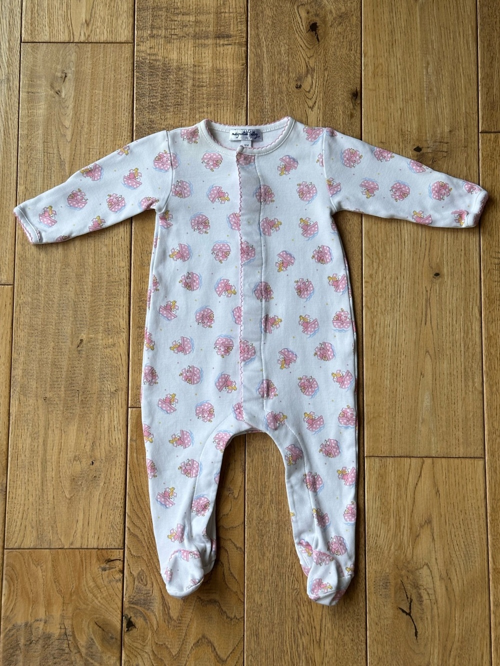 Magnolia Baby Pink Noah’s Ark Printed Footie size 3 Months
